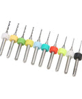 Mini Twist Drill Bits Set In Tungsten Steel For PCB Repair And Engraving, Precision Spiral Bits From 0.3mm To 1.2mm displayed.