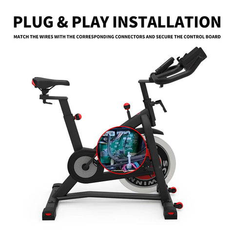Indoor bike with highlighted 430157 Motor For Bike Replacement Control Board For S15i S22i And X24 Ebike Controller component