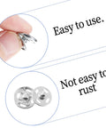 60 Sets Sew On Snap Buttons Kit DIY Friendly With 12mm 14mm And 16mm Metal Snaps shown easy to use and rust-resistant