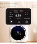 Compact 2 In 1 Washer Dryer Combo, 3.5L Mini Washing Machine With Lcd Touch Panel displaying control functions.