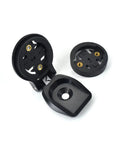 Bike Computer Stem Top Cap Mount Holder For Garmin Wahoo GPS And Bryton Edge Devices On Roadies with handlebar adapters.