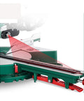 Detail of the guide laser on Slick Kickass 8 Inch Electric Miter Saw With Smooth Sliding Table for precision cutting.