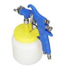 Top Rated 1.5mm Stainless Steel Air Paint Sprayer For Automotive And Industrial Varnish Coating Knockout Atomization, blue handle