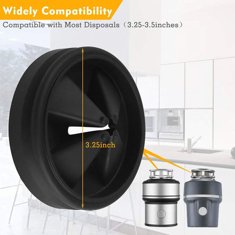 3.25 Inch Silicone Sink Baffle Replacement For Garbage Disposals No Splash Drain Guard Quiet Collar And Drain Plug Accessory