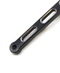 Extended 9.84 Inch Heel Toe Shifter Lever Fits Harley FL Softail 1986 And Up Touring Road Glide Electra Glide Road King And 2008 And Up Trike Tall Rider Friendly Black black aluminum lever close-up