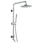 Retrofit Rain Shower System With 9 Inch Rain Shower Head 2.5 GPM Chrome Finish No Fuss DIY Install At Your Current Showerhead Location
