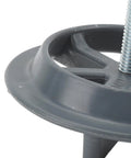 Close-up of Kia Forte Spare Tire Hold Down Retainer Clamp 62850 3X000 showing metal alloy construction and screw detail