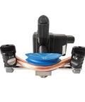 Professional Grade Lithium Electric Tube Bender For Copper Pipe 6 To 22 Mm Air Conditioning Line Set Tool front view with copper pipe.