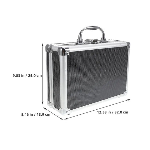 Portable Aluminum Tool Case With Handle Large Capacity Storage Box For DIY Projects And Travel