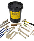 Non Sparking Non Magnetic Hazmat Kit Pack Of 17 For Flammable Vapors And Clean Rooms With Tough Corrosion Resistance Made In USA FM Approved