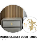 Antique Mantis Cabinet Pull Handles Insect Drawer Knobs For Dresser Closet Cupboards Doors Kitchen Furniture Hardware Golden Brass Finish