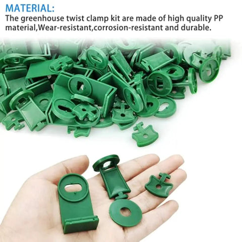300 Piece Greenhouse Twist Clip Kit For Aluminum Greenhouses With Plastic Fixing Clips And Washers Extender Corner Clips Insulation Netting And Shading Clips Easy Install No Fuss Durable PP Construction