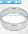 12 Inch Heavy Duty Duct Coupler For HVAC Systems Flexible Galvanized Steel Straight Dryer Vent Connector with dimensions