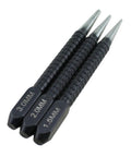 Heavy Duty Knockout Center Punch And Drill Hole Locator Set Includes One Five Mm Two Mm Three Mm Black Alloy Steel Marking Tools.