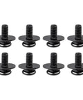 Top Shelf Universal Vesa Mount Screw Kit Zero Drama With Heavy Duty M4 X 10mm Bolts Split Lock and Oversized Flat Washers for Tv Monitor Wall Brackets Straight Install - black M4 bolts with washers.