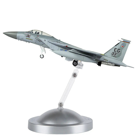 F 15 Eagle Diecast Fighter Plane 1 100 Scale Military Jet Model By Fairchild Republic on display stand