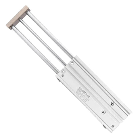 12mm Bore 125mm Stroke Double Acting Pneumatic Cylinder With Magnetic Rod, Aluminum Body, 6mm Rod Diameter, 1.0 MPa Max Pressure