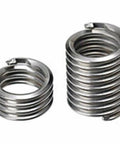 Tangless Free-Running Coil Threaded Insert, Helical, M6 X 1 Coarse, 1.5D/9.0 mm Length, Inconel, No Tang To Break Or Retrieve, Ideal For Automatic High-Volume Assembly, shown in spiral view.