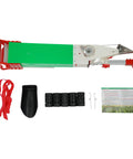Top view of Adjustable Manual Seeder Handheld Sowing Tool with components for fast precise seed distribution in garden rows.