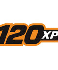 Logo for 120XP Teardrop Ratchet, featured on the Three Eighth Inch Drive 120XP Teardrop Ratchet Eight And A Quarter Inch Length Sixty Tooth Gear.