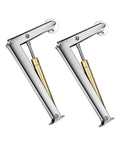 2 Pack Soft Close Box Hinges With 100N Gas Struts For Heavy Wooden Boxes, Quiet Smooth Running Lid Support For Toy Boxes