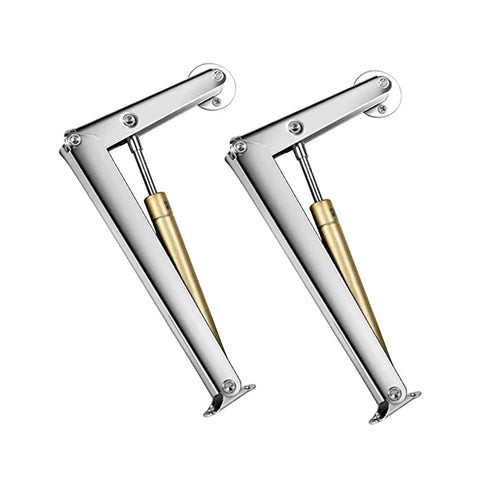 2 Pack Soft Close Box Hinges With 100N Gas Struts For Heavy Wooden Boxes, Quiet Smooth Running Lid Support For Toy Boxes