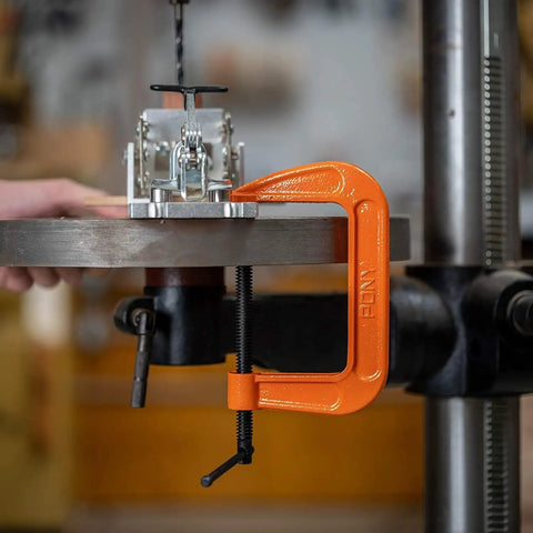 Heavy Hitter 6 Inch C Clamp Boasts Rock Solid 1000 Pound Grip With Ductile Iron Cast Frame Zinc Plated Acme Screw And Bright Orange Finish Crafted For Serious Woodworking And Everyday Diy Projects