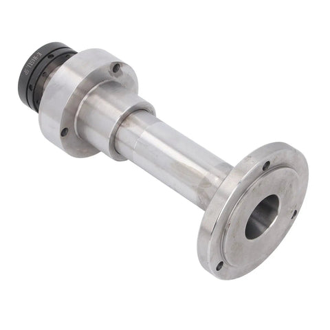 Heavy Duty Lathe Spindle Double Chuck Replacement Part For WM-210 MX-210 Mini Lathes, No. 45 steel, close-up view