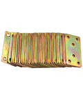Stack of Heavy Duty 180 Degree Shelf Brackets Iron Corner Supports for Wall Mounted Shelving in Home or Office