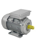 Heavy Duty Single Phase Asynchronous Electric Motor Featuring Rugged Aluminum Casing 0.75 Kilowatt 1400 RPM side view