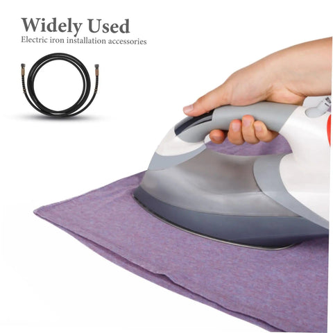 High Temperature Steam Iron Hose Replacement Tube For Efficient Steam Ironing shown with iron and hose