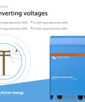 Isolation Transformer 2000W 115/230V For Safe, Quiet Power With Toroidal Wound Design And Soft Start Reducing Inrush And Breaker Trips, shown in blue casing.