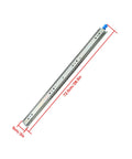 Beefy 28 Inch Locking Drawer Slides With Soft Close Heavy Duty Ball Bearing Side Mounted Hardware 3 Stage Full Extension 250 Pound Load Capacity For Industrial And Home Use, 28-inch metal slide