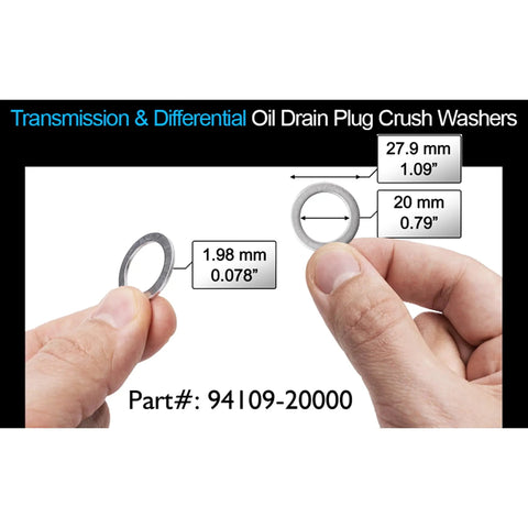 Honda And Acura Rear Differential And Automatic Transmission Plug Washers Aluminum Crush Washers For Leak-Proof Seal Easy DIY