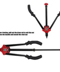 14 Inch Hand Blind Rivet Nut Setter Kit With 6 Interchangeable Mandrels Anti Slip Curved Handle, open and closed view