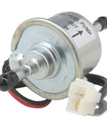 12V Electric Fuel Pump Works With Yanmar 4TNV88 3TNV88 4TNV84 Kawasaki 49040 2065 John Deere AM876266 shown up close