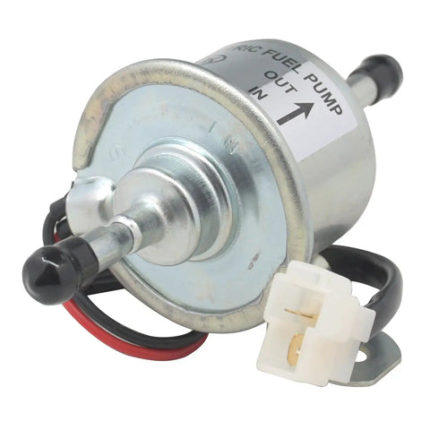 12V Electric Fuel Pump Works With Yanmar 4TNV88 3TNV88 4TNV84 Kawasaki 49040 2065 John Deere AM876266 shown up close