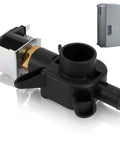 Solenoid Drain Valve for HM750A1000 with brass core and rugged plastic housing, DC 24V, for humidifier, easy installation.