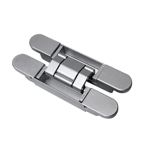 Sleek Invisible Door Hinge Concealed Adjustable Cross Shaped Wooden Handle For Seamless Hidden Door Installations Heavy Duty Black Finish detailed view.