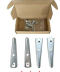 Beefy Plug Aerator Knife Replacement Kit For 40 To 52 Inch Tow Behind Lawn Aerators with four knives and bolts shown with packaging box