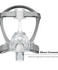 Replacement Mirage FX Elbow Connector Kit For Lightweight Nasal Masks, Durable Plastic, 2 Pack translucent elbow connector
