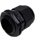 Heavy Duty Nylon Cable Glands With Tough As Nails Ip68 Sealing and Grip Tight Adjustable Strain Relief Cord Locks isolated on white.