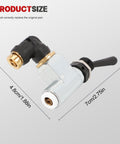 Air Toggle Switch Pneumatic Control Valve Direct Replacement For Peterbilt Kenworth International LT Series Trucks One Quarter Inch Port 379 389 Easy Install Air System Upgrade, product dimensions shown.