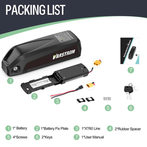 Beef Up Your Ebike With 48V 16Ah Battery With USB Port For 0-1500W Conversion Kit 768Wh Lithium Power Built In Smart BMS For Longer Range Easy Install Compatible With Bafang Mid Drive And Hub Motors