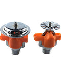 Heavy Duty Copper Esfr Fire Sprinkler Head Built Like A Tank For Rock Solid Blaze Control And Quick Activation Features, with chrome and orange details.