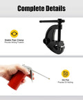Stable pipe clamp and oil pot for No Sweat 200W Electric Pipe Threader For Half To 2 Inch Pipes, 26Rpm Copper Motor.