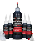 Rubber-Toughened Medium-Thick CA Glue Refill Kit 16 Oz Bulk Refill for Bench-Top Use, Impact-Resistant Cyanoacrylate Glue Bottles