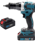 Pickup And Go Cordless Rivet Gun With Brushless Motor Includes Pro M3 M4 M5 M6 M8 M10 M12 Nut Tools Inside Rugged Carry Case showing charger.