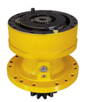 Heavy Duty Hydraulic Swing Reduction Gearbox for HD R110-7 R140W-7 R140LC-7 Excavator, durable yellow gear mechanism.