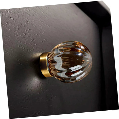 Brass Crystal Cabinet Knob And Drawer Pull Gold Tone Metal Dresser Handle For Wardrobe And Furniture Doors Single Hole Kitchen Cabinet Hardware Easy Install Crystal Embellished Hardware For Cabinets Dressers Cupboards And Doors